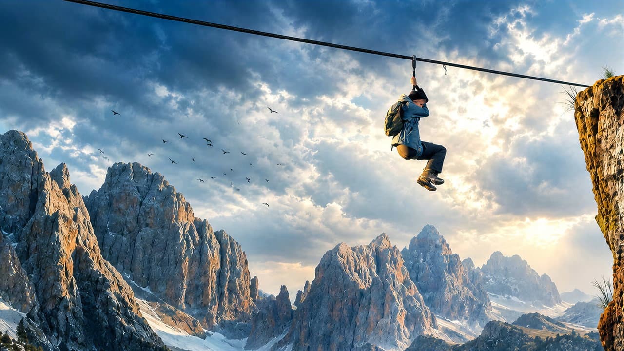 Zip Wire (2026) Review: Ford's Vertigo Thriller still 1