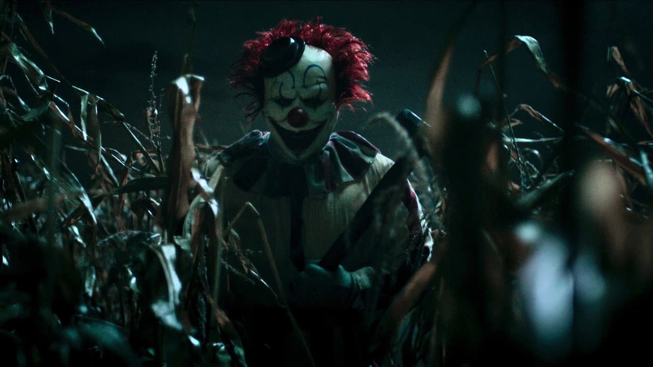 Clown in a Cornfield still 7